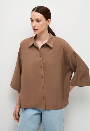 Блуза Sela. Цвет: коричневый
