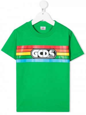 Футболка с логотипом Gcds Kids. Цвет: зеленый