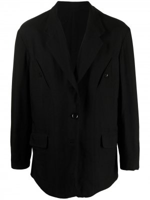 Пиджак на пуговицах Yohji Yamamoto Pre-Owned. Цвет: черный