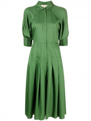 Расклешенное платье-рубашка byTiMo. Цвет: зеленый