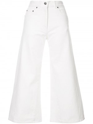 Укороченные расклешенные брюки Ports 1961. Цвет: белый