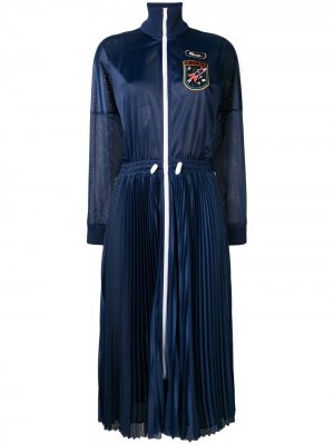Платье в стилистике спортивной куртке RED Valentino. Цвет: синий