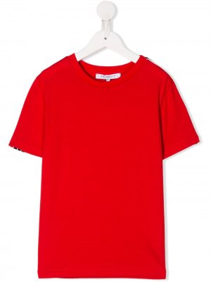 Однотонная футболка Givenchy Kids. Цвет: красный
