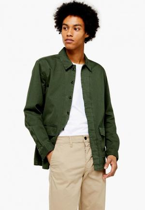Куртка Topman. Цвет: зеленый