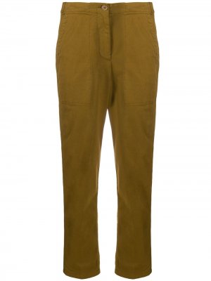 Укороченные фактурные брюки Aspesi. Цвет: нейтральные цвета