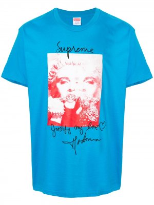 Футболка Madonna Supreme. Цвет: синий