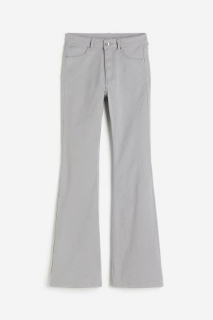 Расклешенные брюки из твила H&M