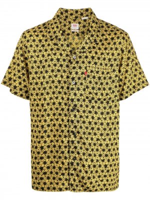 Levis рубашка с короткими рукавами и принтом тай-дай Levi's. Цвет: желтый