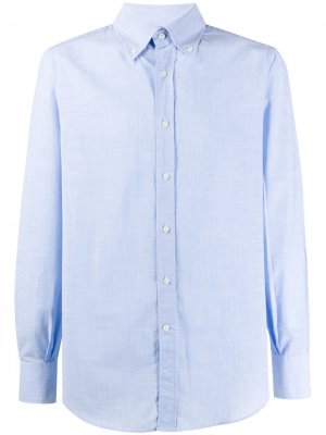 Рубашка с воротником на пуговицах Brunello Cucinelli. Цвет: синий
