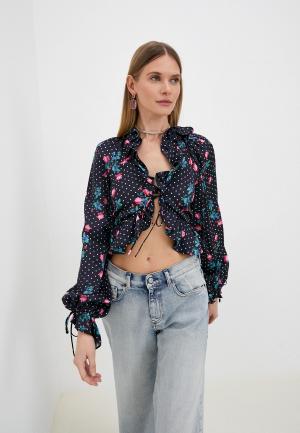 Блуза For Love & Lemons. Цвет: синий
