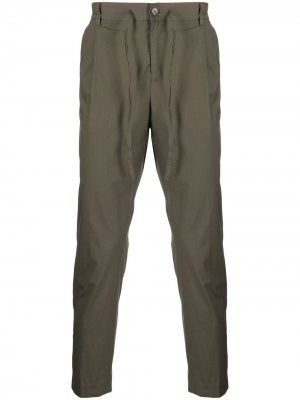 Зауженные брюки с кулиской Daniele Alessandrini. Цвет: зеленый