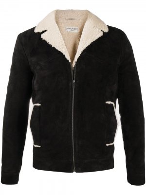 Куртка на молнии с подкладкой Saint Laurent. Цвет: черный