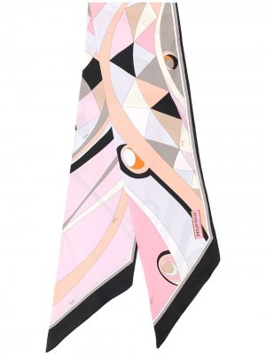 Платок с абстрактным принтом Emilio Pucci. Цвет: розовый
