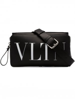 Поясная сумка с логотипом Valentino Garavani. Цвет: черный