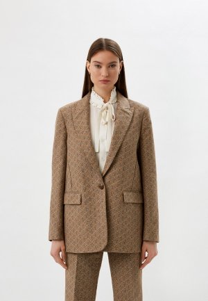 Пиджак Twinset Milano. Цвет: коричневый