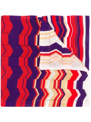 Вязаный шарф с зигзагообразными узорами Missoni. Цвет: разноцветный