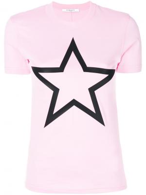 Футболка со звездой Givenchy. Цвет: розовый и фиолетовый