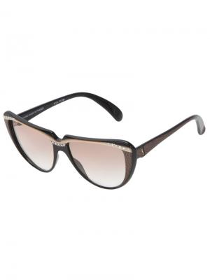 Солнцезащитные очки кошачий глаз Yves Saint Laurent Pre-Owned. Цвет: черный
