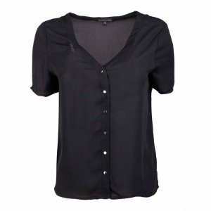 Женская однотонная рубашка с короткими рукавами и v-образным вырезом BEST MOUNTAIN