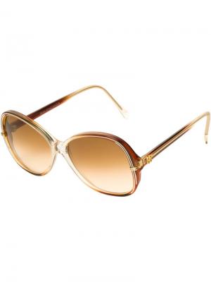 Солнцезащитные очки бабочка Balenciaga Pre-Owned. Цвет: коричневый