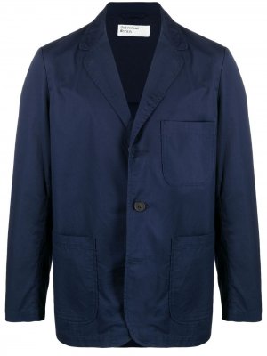 Однобортный пиджак Universal Works. Цвет: синий