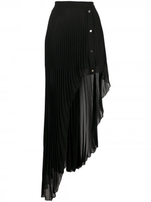 Плиссированная юбка асимметричного кроя Patrizia Pepe. Цвет: черный