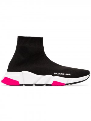 Кроссовки-носки Speed Balenciaga. Цвет: черный
