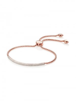 RP Fiji Diamond Mini Bar bracelet Monica Vinader. Цвет: розовый