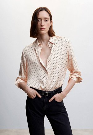 Блуза Mango. Цвет: розовый