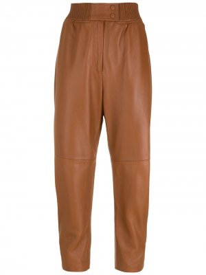 Однотонные брюки Nk. Цвет: коричневый