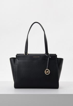 Сумка и брелок Michael Kors. Цвет: черный