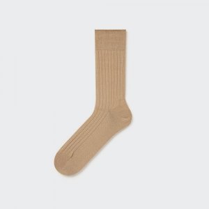 UNIQLO JAPAN Хлопковые носки в рубчик Supima