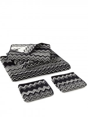 Комплект Keith из пяти полотенец Missoni Home. Цвет: черный