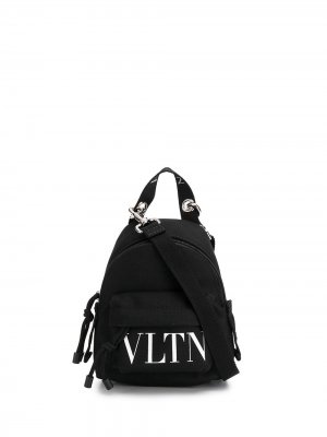 Маленькая сумка через плечо с логотипом VLTN Valentino Garavani. Цвет: черный