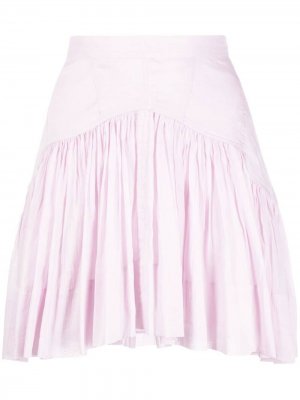 Расклешенная мини-юбка Kadavu Isabel Marant. Цвет: розовый