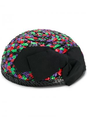 Плетенная шляпа Yves Saint Laurent Pre-Owned. Цвет: разноцветный
