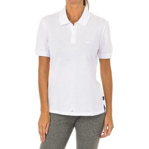 Женская рубашка-поло с короткими рукавами и воротником лацканами 6Z5F81-5J41Z Armani