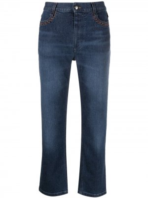 Прямые джинсы средней посадки Chloé. Цвет: синий