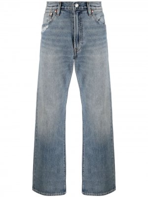 Levis широкие джинсы с эффектом потертости Levi's. Цвет: синий