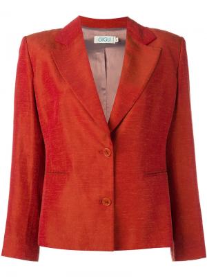 Пиджак с широкими лацканами Romeo Gigli Pre-Owned. Цвет: желтый