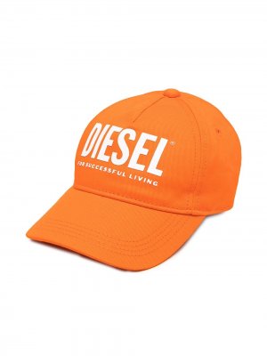 Бейсболка с логотипом Diesel Kids. Цвет: оранжевый
