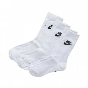 NIKE Sportswear Everyday Essential Crew, 3 пары белых носков DX5025-100