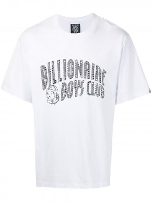 Футболка с короткими рукавами и логотипом Billionaire Boys Club. Цвет: белый