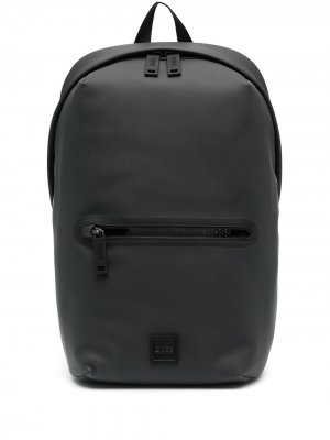 Рюкзак с нашивкой-логотипом Boss Hugo. Цвет: черный