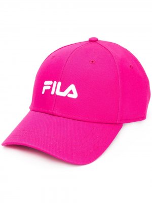 Бейсболка с вышитым логотипом Fila. Цвет: розовый