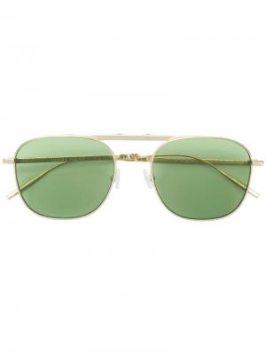 Солнцезащитные очки-авиаторы Tomas Maier Eyewear. Цвет: зеленый