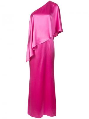 Вечернее платье Isabella Zac Posen. Цвет: розовый