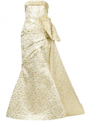 Платье Sona Bambah. Цвет: золотистый
