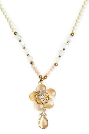 Цепочка с кулоном Luisa Vannini Jewelry. Цвет: gold and white