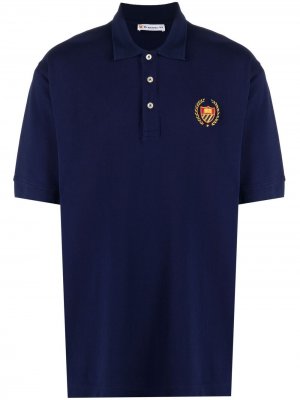 Рубашка поло с вышитым логотипом BEL-AIR ATHLETICS. Цвет: синий